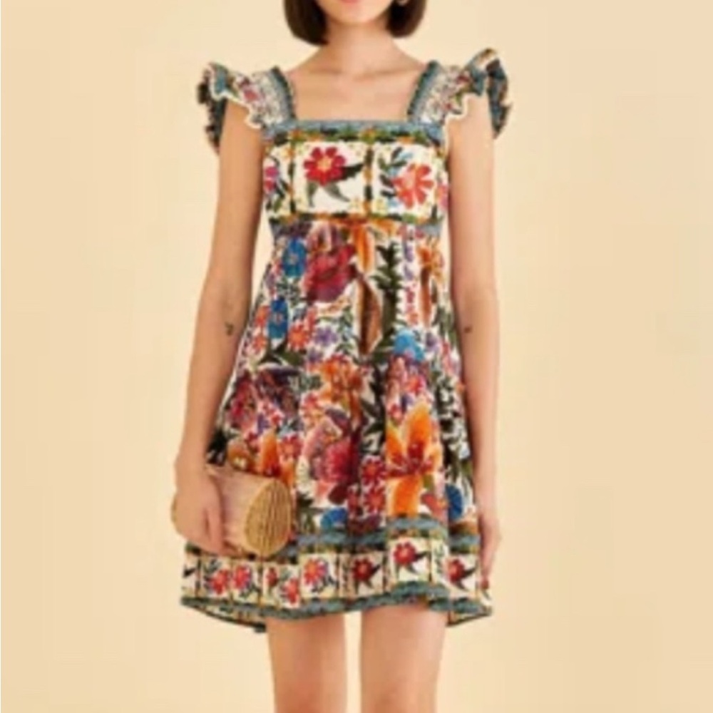 FARM Rio Tropical Yard Sleeveless Mini Dress